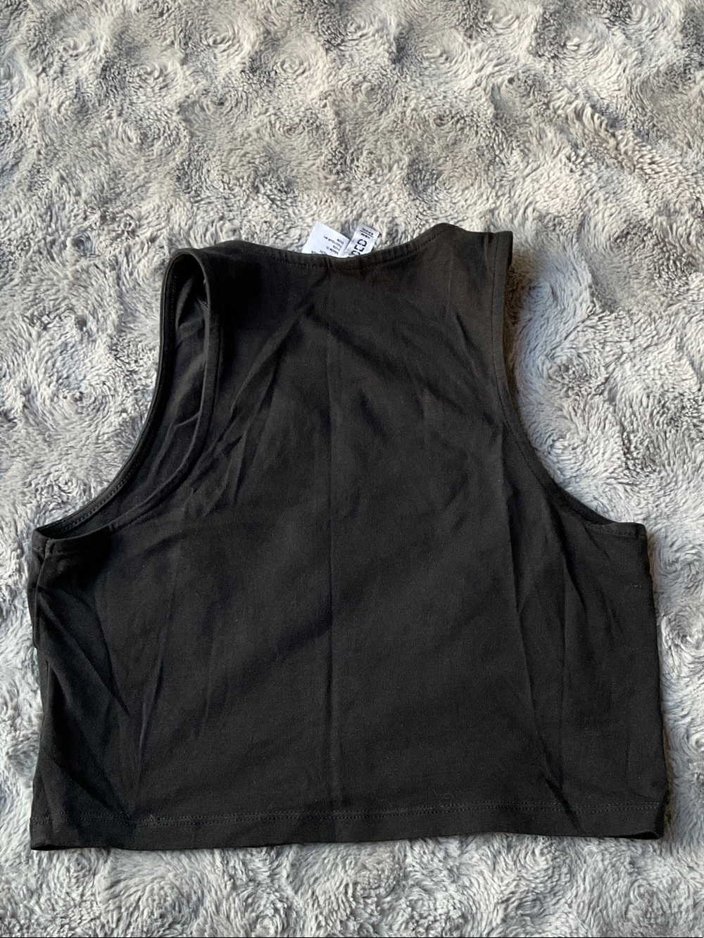 H&M Black Cropped Tank Top - Picture 2 of 2